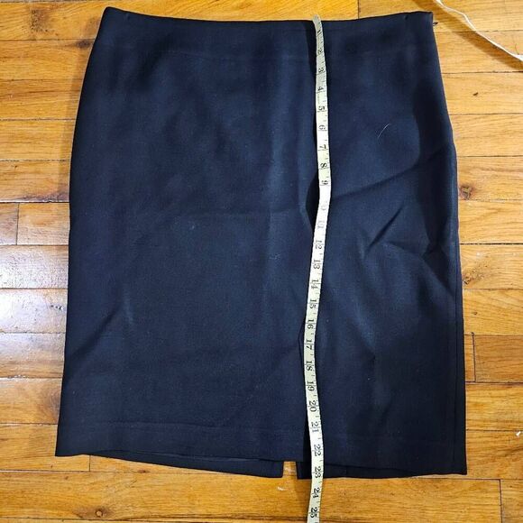 Red Valentino Black Wool Pencil Skirt 46 US 10 - Picture 3 of 7